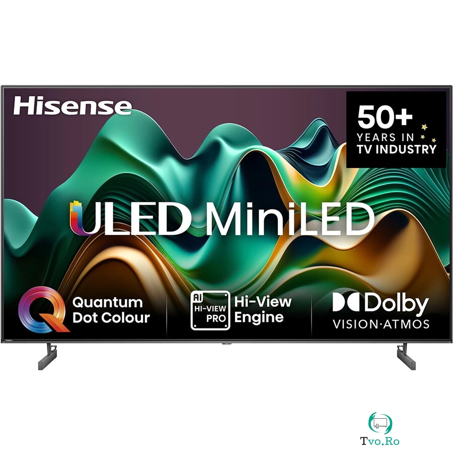HISENSE Televizor MiniLED ULED Smart HISENSE 55U6NQ, Ultra HD 4K, HDR, 139cm, 3840 x 2160 pixeli, Gri