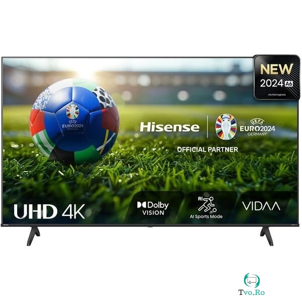 HISENSE Televizor LED Smart Hisense 65A6N, Ultra HD 4K, HDR, 164cm, Clasa E, rezolutie 3840 x 2160, Negru