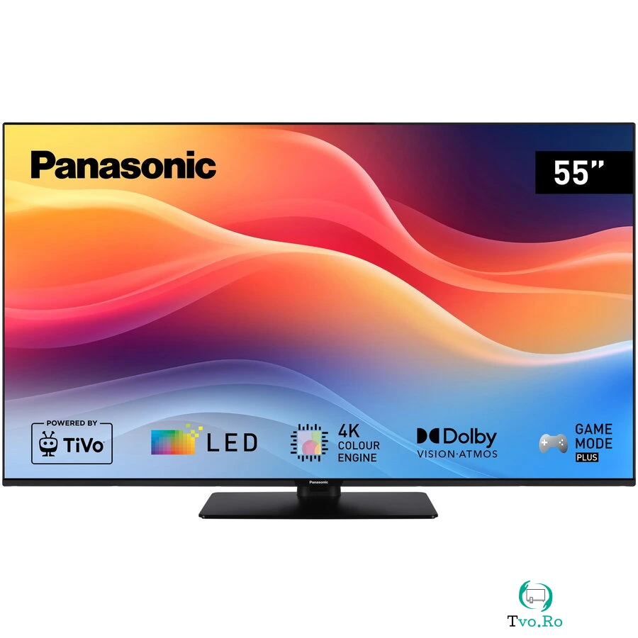 Panasonic Televizor Panasonic LED TB-55W61AEZ, 139 cm, Smart, 4K Ultra HD, Clasa E (Model 2025), Negru