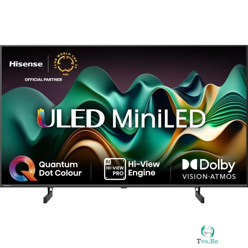 HISENSE Smart TV Hisense 50U6NQ, Mini-LED, 50 inch, 4K Ultra HD, 3840 x 2160 pixeli, VIDAA U7.0, Negru