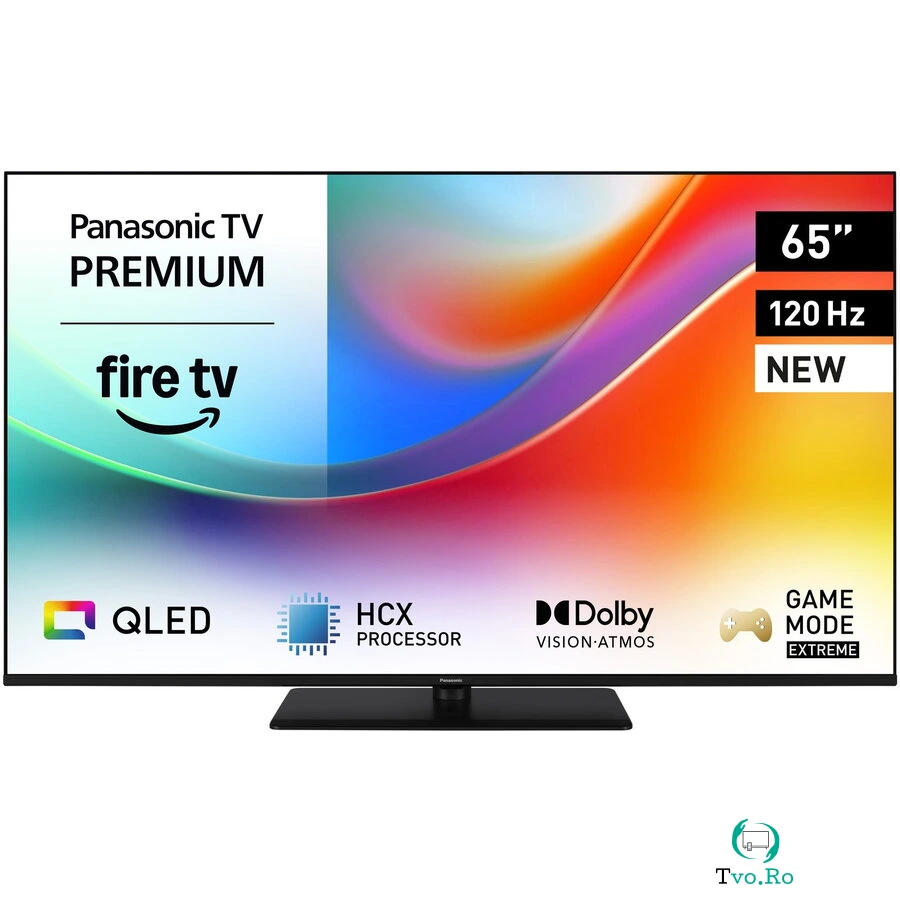 Panasonic Televizor Panasonic QLED TV-65W85BEZ, 164 cm, Smart, 4K Ultra HD, 100 Hz, Clasa E (Model 2025), Negru