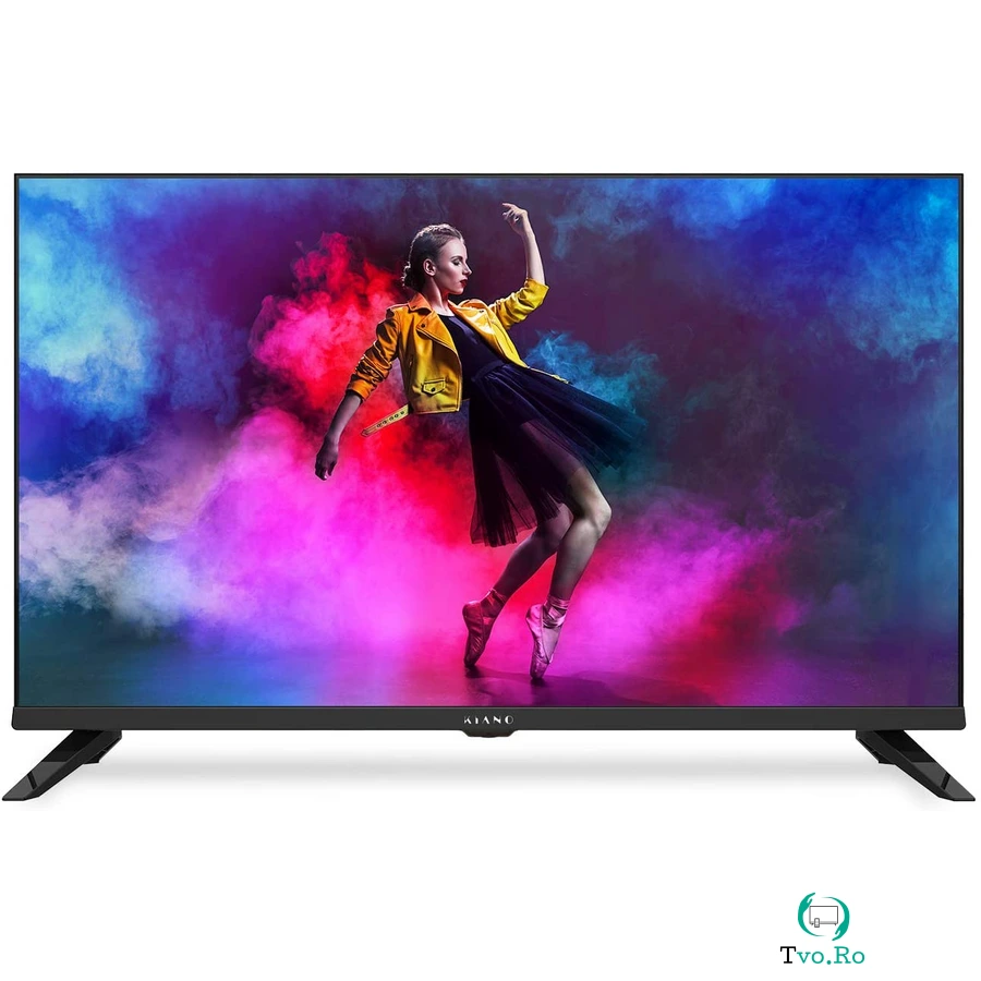 Kiano Televizor Kiano Elegance TV Smart 80 cm 32 inci | LED HD | Android 11.0 Dolby | 3x HDMI | 1GB RAM DDR + 8GB FLASH | Cadre metalice | CLASA E |
