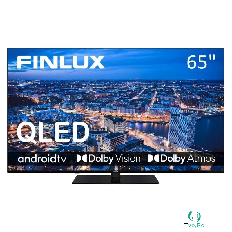 Finlux Televizor Finlux 65FUH7161, QLED, 4K UHD, Smart, 165 cm, 3840x2160 pixeli, Negru