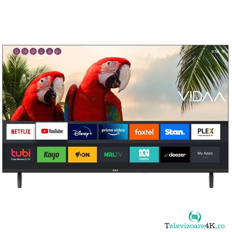 Nei Televizor NEI LED 50NE6901, 127cm, Smart, 4K Ultra HD, Negru