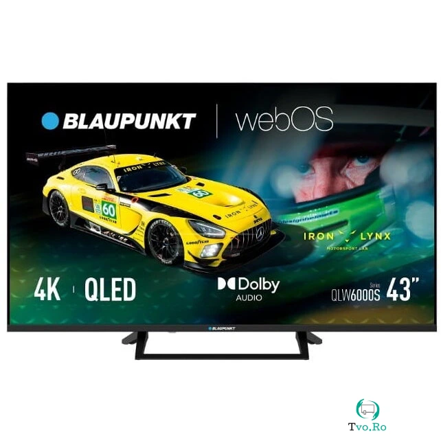 Blaupunkt Televizor Blaupunkt 43QLW6000S, 43, 108 cm,QLED, 4K UHD, Smart TV, Wi-Fi, Bluetooth, 60Hz, Negru